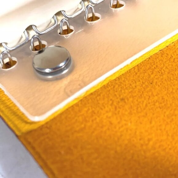 HERMES Roll Note Caillou Notepad stationery notebook Leather yellow - Picture 7 of 11